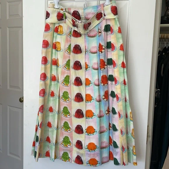 RACHEL ANTONOFF Vinnie Jello Striped Skirt Size 2 - Picture 4 of 7